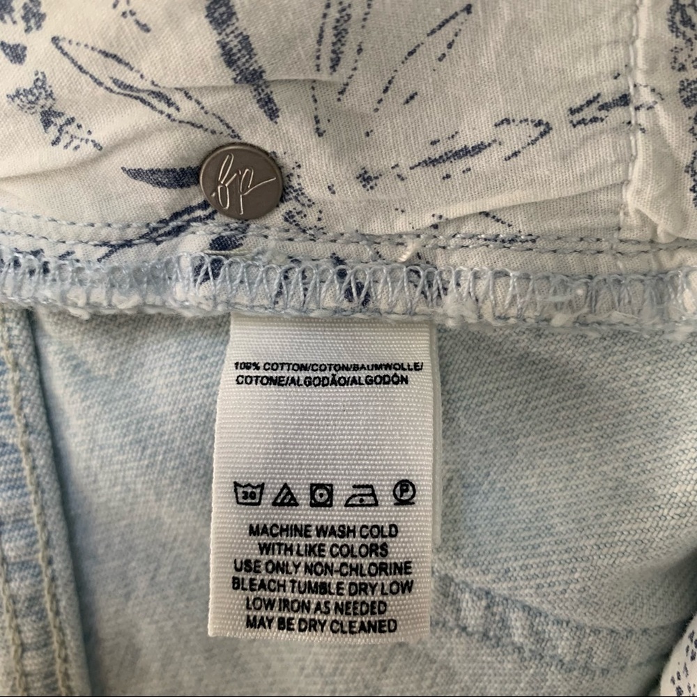 Free People Light Wash Denim Skirt - Picture 7 of 9
